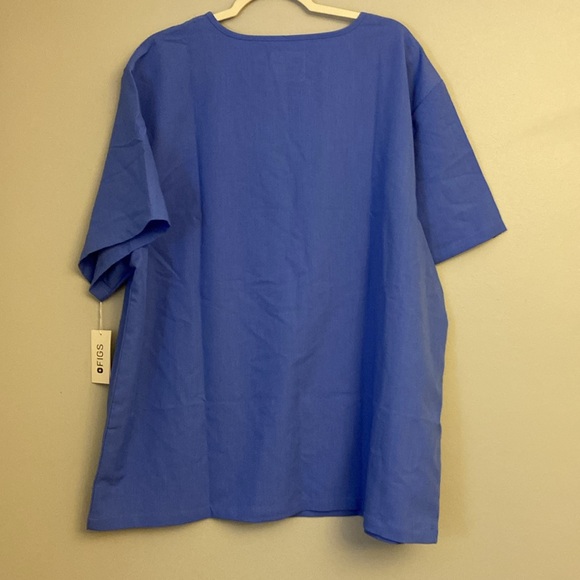 Figs Women's Blue Catarina One Pocket Scrub Top Size XXL - Picture 7 of 9